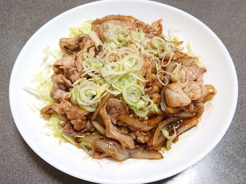 簡単☆すき焼きのタレで作る豚肉のスタミナ炒め